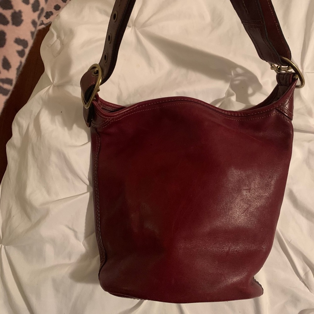 Leather Coach purse